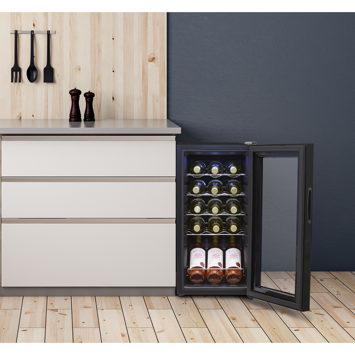 Baridi Baridi DH5 15 Bottle Wine Fridge with Digital Touchscreen Controls & L