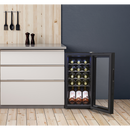 Baridi DH5  15 Bottle Wine Fridge with Digital Touchscreen Controls & LED Light, Black
