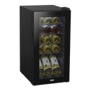 Baridi DH5  15 Bottle Wine Fridge with Digital Touchscreen Controls & LED Light, Black