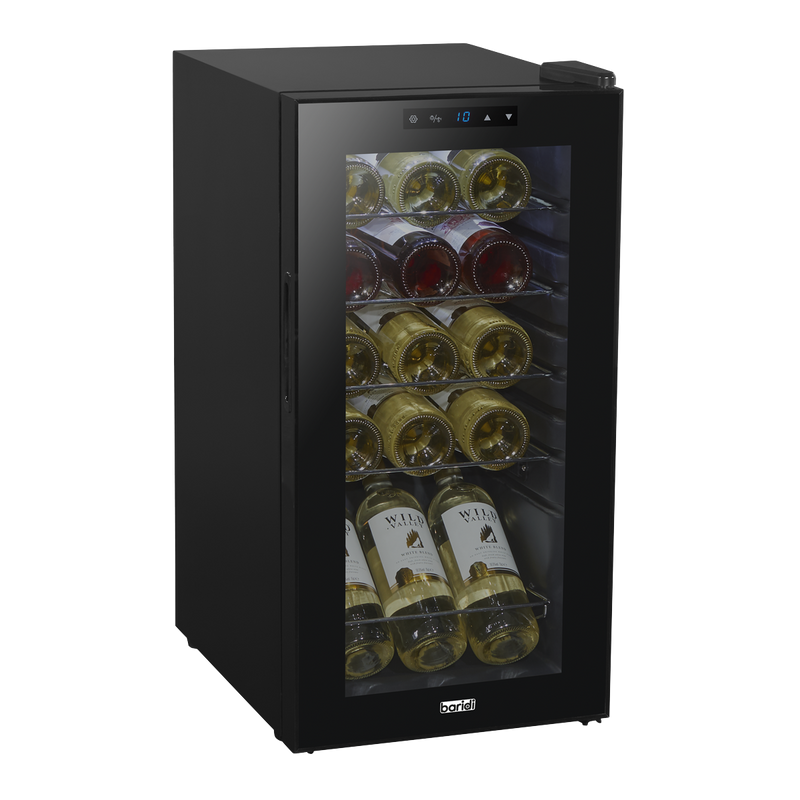 Baridi DH5  15 Bottle Wine Fridge with Digital Touchscreen Controls & LED Light, Black