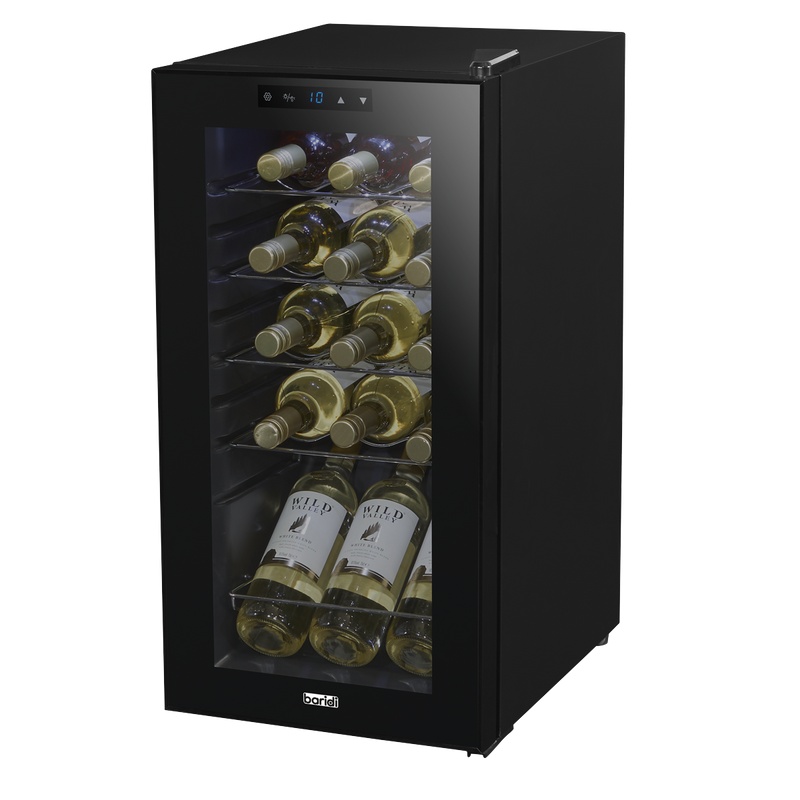 Baridi DH5  15 Bottle Wine Fridge with Digital Touchscreen Controls & LED Light, Black