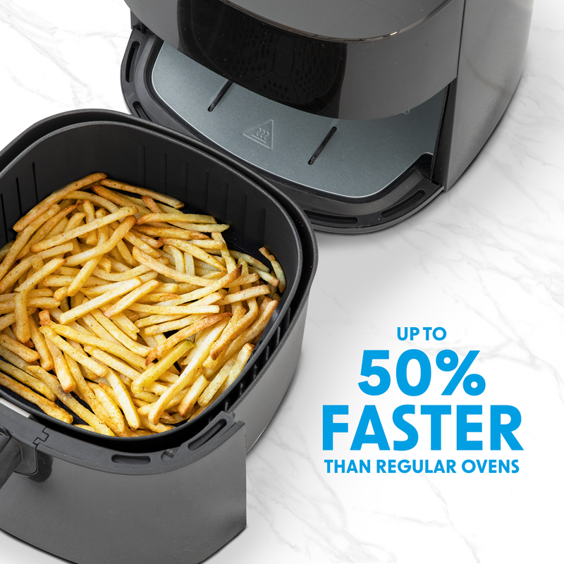 Baridi DH60  3.5L Low Fat Air Fryer with Digital Rapid Air Oil Free Circulation System, 1300W, 8 Presets