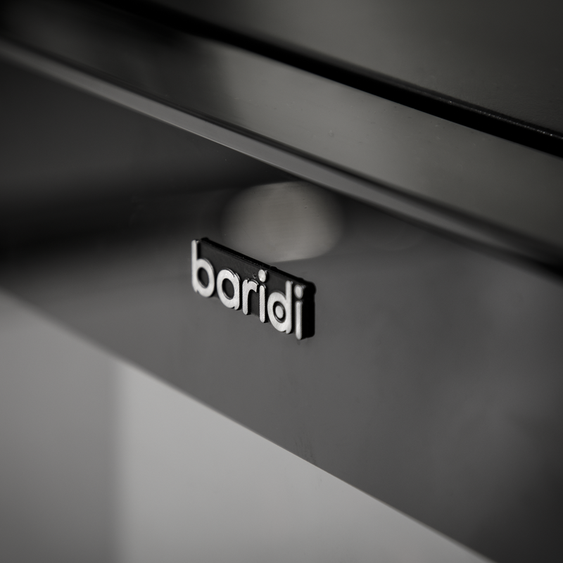 Baridi DH62  60L Beer & Drinks Fridge with LED Light, Black and Glass Door