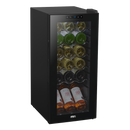 Baridi DH6  18 Bottle Wine Fridge with Digital Touchscreen Controls & LED Light, Black