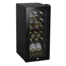 Baridi DH6  18 Bottle Wine Fridge with Digital Touchscreen Controls & LED Light, Black