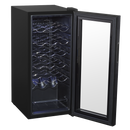 Baridi DH6  18 Bottle Wine Fridge with Digital Touchscreen Controls & LED Light, Black