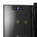 Baridi DH73  12 Bottle Wine Cooler with Digital Touchscreen Controls & LED Light, Black