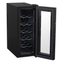 Baridi DH73  12 Bottle Wine Cooler with Digital Touchscreen Controls & LED Light, Black