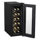 Baridi DH73  12 Bottle Wine Cooler with Digital Touchscreen Controls & LED Light, Black