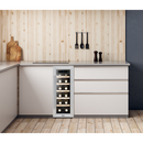 Baridi DH74  12 Bottle Wine Cooler with Digital Touchscreen Controls & LED Light, Stainless Steel