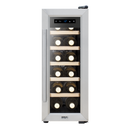 Baridi DH74  12 Bottle Wine Cooler with Digital Touchscreen Controls & LED Light, Stainless Steel