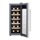Baridi DH74  12 Bottle Wine Cooler with Digital Touchscreen Controls & LED Light, Stainless Steel
