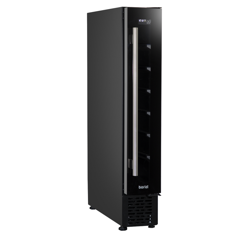 Sealey DH76 Baridi 7 Bottle 15cm Slim Wine Cooler with Digital Touchscreen Controls, Black