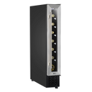 Baridi DH77  7 Bottle 15cm Slim Wine Cooler with Digital Touchscreen Controls, Stainless Steel