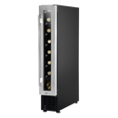 Baridi DH77  7 Bottle 15cm Slim Wine Cooler with Digital Touchscreen Controls, Stainless Steel