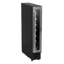 Baridi DH77  7 Bottle 15cm Slim Wine Cooler with Digital Touchscreen Controls, Stainless Steel