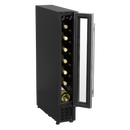 Baridi DH77  7 Bottle 15cm Slim Wine Cooler with Digital Touchscreen Controls, Stainless Steel