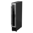 Baridi DH77  7 Bottle 15cm Slim Wine Cooler with Digital Touchscreen Controls, Stainless Steel