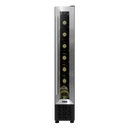 Baridi DH77  7 Bottle 15cm Slim Wine Cooler with Digital Touchscreen Controls, Stainless Steel