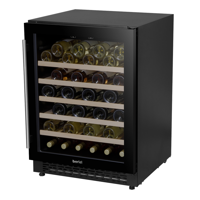 Baridi DH78  54 Bottle Wine Cellar Fridge with Digital Touch Screen Controls, Black