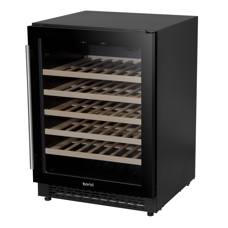 Baridi DH78  54 Bottle Wine Cellar Fridge with Digital Touch Screen Controls, Black