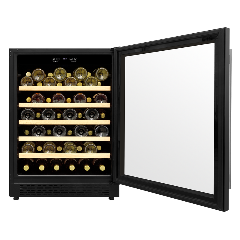 Baridi DH78  54 Bottle Wine Cellar Fridge with Digital Touch Screen Controls, Black