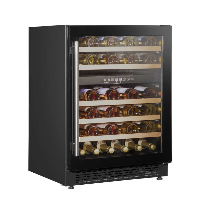 Baridi DH79  46 Bottle Wine Cellar Fridge with Digital Touch Screen Controls, Black