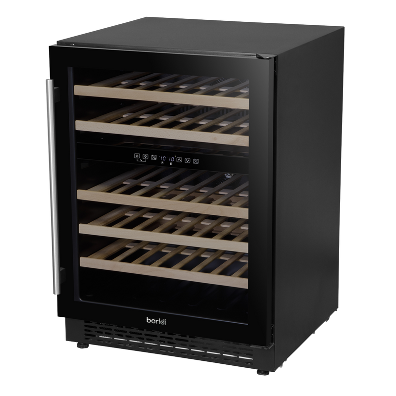Baridi DH79  46 Bottle Wine Cellar Fridge with Digital Touch Screen Controls, Black