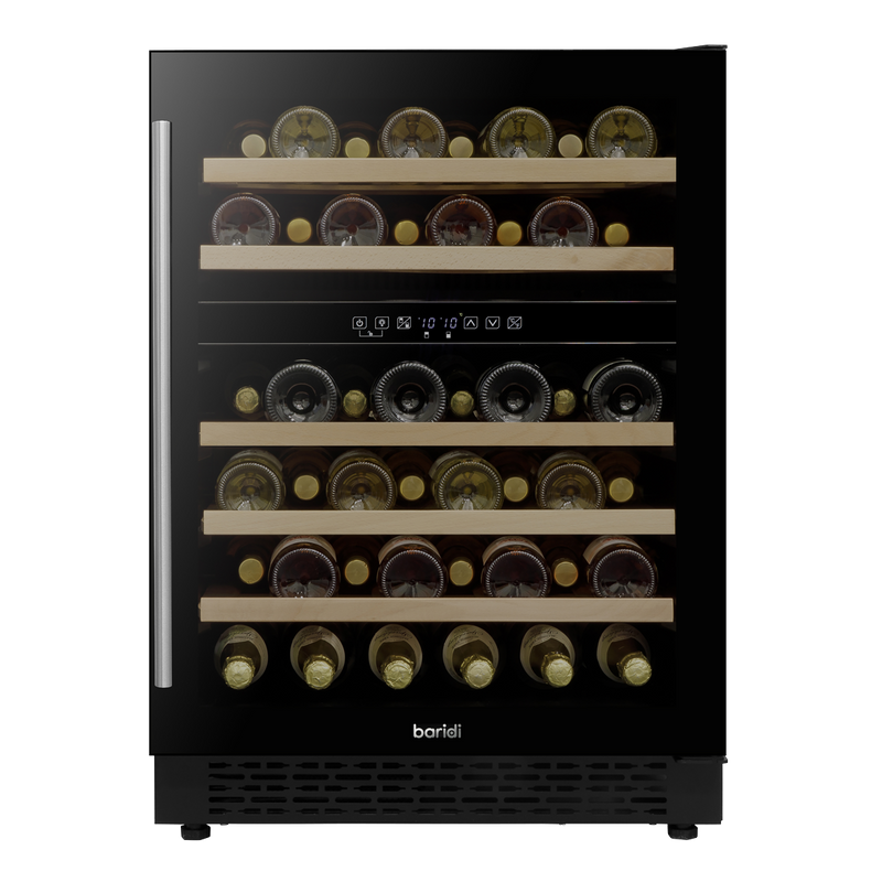 Baridi DH79  46 Bottle Wine Cellar Fridge with Digital Touch Screen Controls, Black