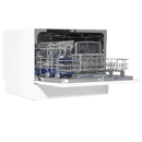 Baridi DH83  Compact Tabletop Dishwasher 6 Place Settings, 6 Programmes, Low Noise, 6.5L Cycle, Start Delay - White