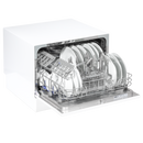 Baridi DH83  Compact Tabletop Dishwasher 6 Place Settings, 6 Programmes, Low Noise, 6.5L Cycle, Start Delay - White