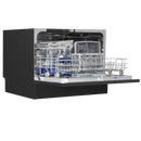 Baridi DH85  Compact Tabletop Dishwasher 6 Place Settings, 6 Programmes, Low Noise, 6.5L Cycle, Start Delay - Black