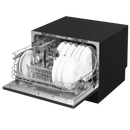 Baridi DH85  Compact Tabletop Dishwasher 6 Place Settings, 6 Programmes, Low Noise, 6.5L Cycle, Start Delay - Black