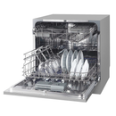 Baridi DH87  Compact Tabletop Dishwasher 8 Place Settings, 6 Programmes, Low Noise, 8L Cycle, Start Delay - Silver