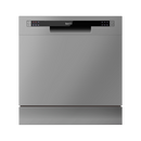 Baridi DH87  Compact Tabletop Dishwasher 8 Place Settings, 6 Programmes, Low Noise, 8L Cycle, Start Delay - Silver