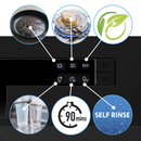 Baridi DH88  Compact Tabletop Dishwasher 8 Place Settings, 6 Programmes, Low Noise, 8L Cycle, Start Delay - Black