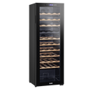 Baridi DH92  44 Bottle Dual Zone Wine Cooler, Fridge with Digital Touchscreen Controls, Wooden Shelves & LED Light, Black