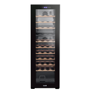 Baridi DH92  44 Bottle Dual Zone Wine Cooler, Fridge with Digital Touchscreen Controls, Wooden Shelves & LED Light, Black