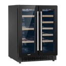 Baridi DH96  60cm Dual Zone Wine Cooler and Drinks Fridge 40 Bottle/120 Can Built-In Under Counter/Freestanding Glass Fronted Bar Drinks Fridge Chiller
