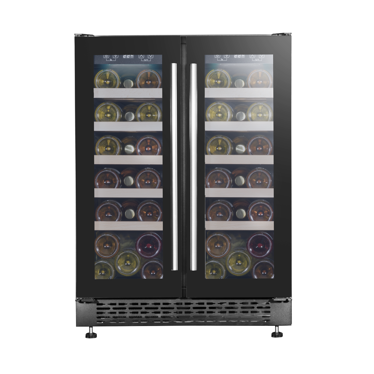 Baridi DH96 60cm Dual Zone Wine Cooler and Drinks Fridge 40 Bottle/120