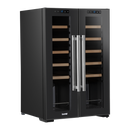 Baridi DH97  24 Bottle Dual Zone Wine Cooler, Fridge, Touch Screen, LED Light Black and Mirror Glass Door