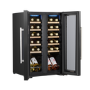 Baridi DH97  24 Bottle Dual Zone Wine Cooler, Fridge, Touch Screen, LED Light Black and Mirror Glass Door