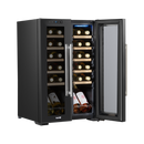 Baridi DH97  24 Bottle Dual Zone Wine Cooler, Fridge, Touch Screen, LED Light Black and Mirror Glass Door
