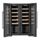 Baridi DH97  24 Bottle Dual Zone Wine Cooler, Fridge, Touch Screen, LED Light Black and Mirror Glass Door