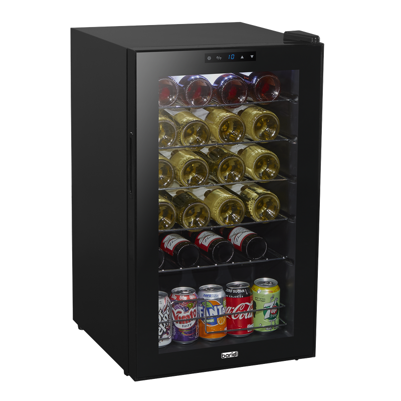 Baridi DH9  24 Bottle Wine Fridge with Digital Touchscreen Controls & LED Light, Black