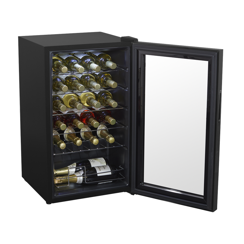 Baridi DH9  24 Bottle Wine Fridge with Digital Touchscreen Controls & LED Light, Black