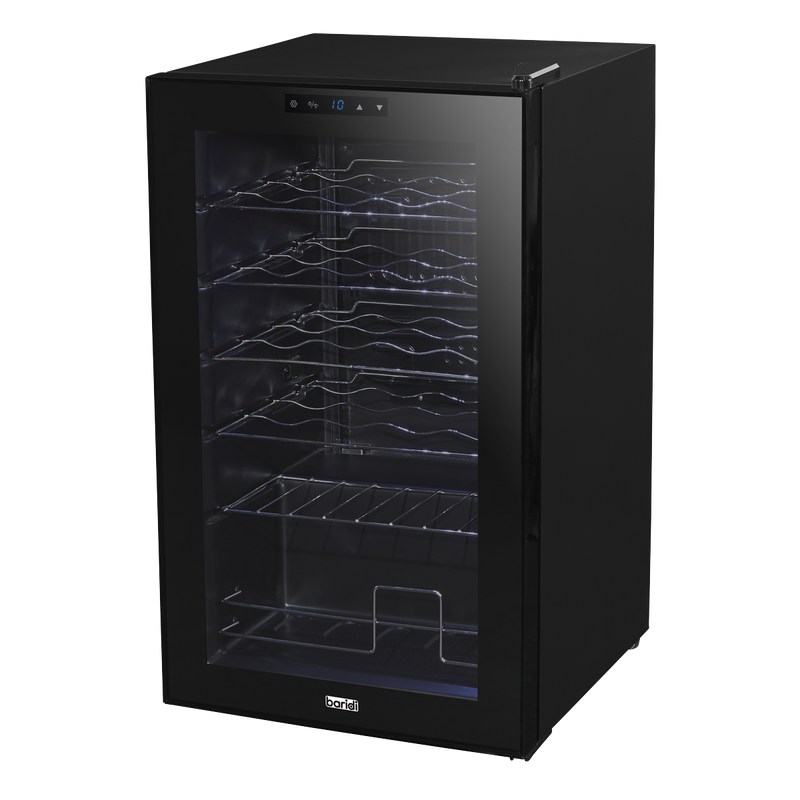Baridi DH9  24 Bottle Wine Fridge with Digital Touchscreen Controls & LED Light, Black