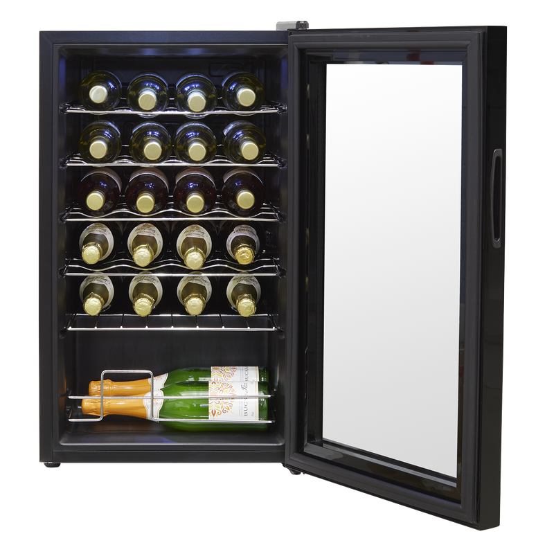 Baridi DH9  24 Bottle Wine Fridge with Digital Touchscreen Controls & LED Light, Black