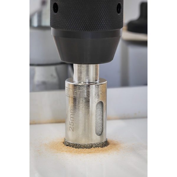 Sealey DHS25 Electroplated Diamond Hole Saw Diameter 25mm