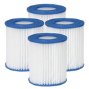 Dellonda DL139 Deluxe Steel Frame Swimming Pool with Filter Pump 13ft, Top Cover, Ground Sheet, Additional Filters & Starter Kit